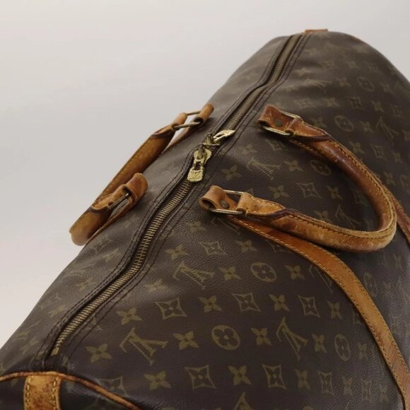 LOUIS VUITTON Monogram Keepall Bandouliere 55 Boston Bag - Picture 8 of 14
